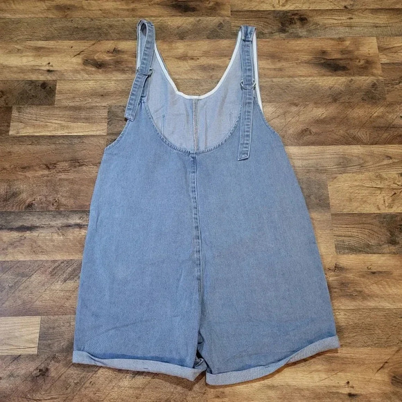 Women's Light Blue Denim Jumpsuit - Picture 6 of 7